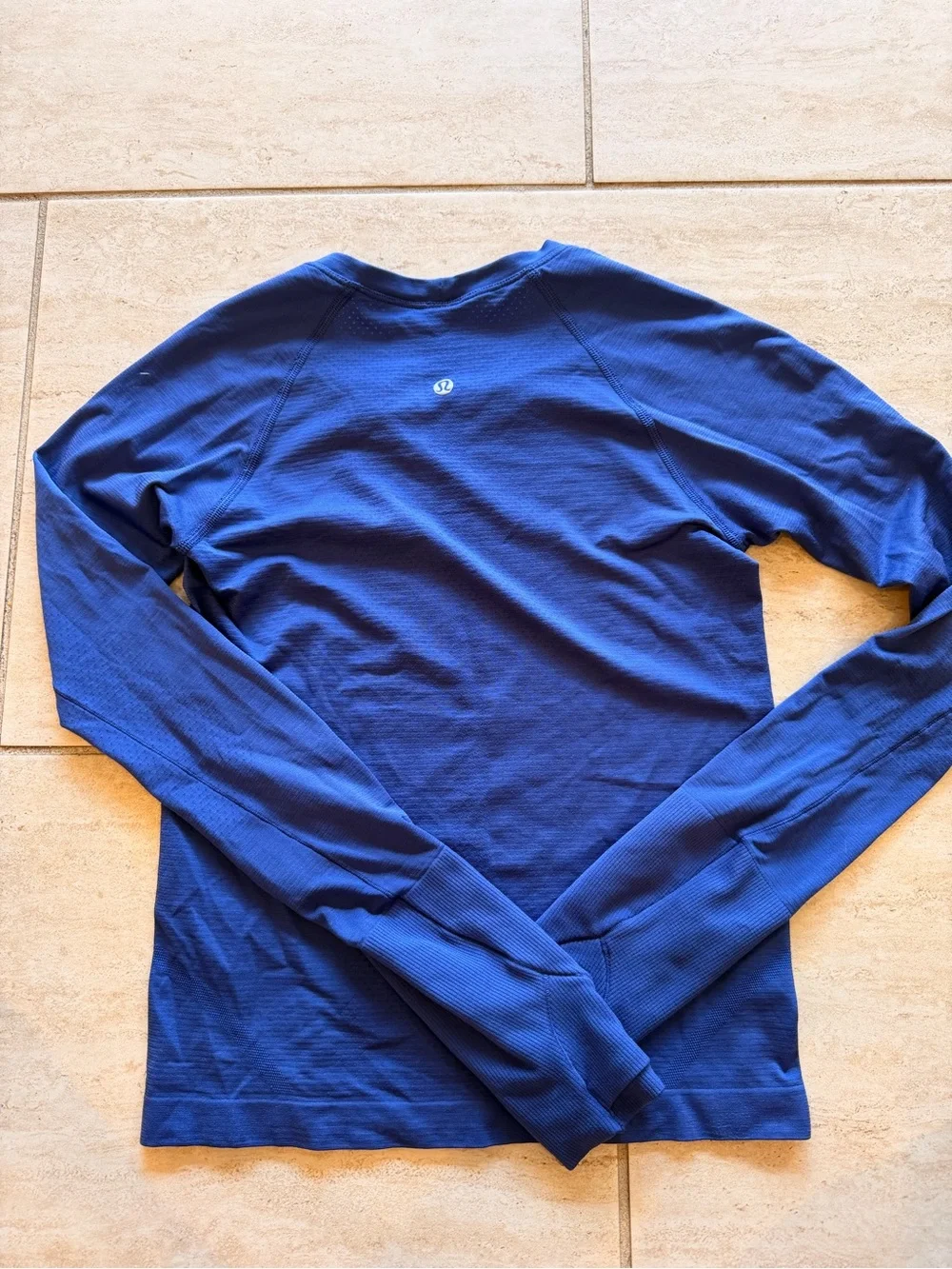 Long-Sleeve Women's Performance Top - Navy/Royal Blue